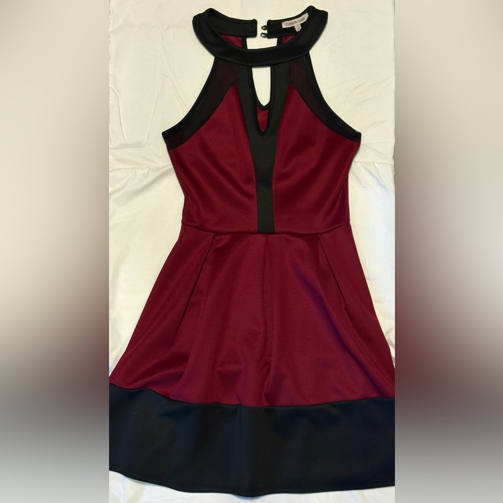 Charlotte Russe Burgundy and Black Dress